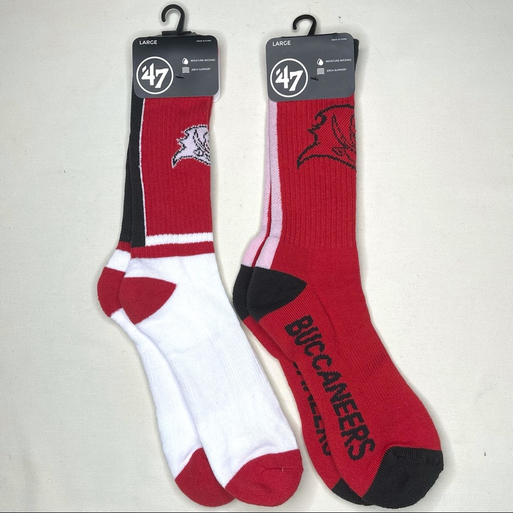 NFL Tampa Bay Buccaneers “Bolt” Crew Socks.